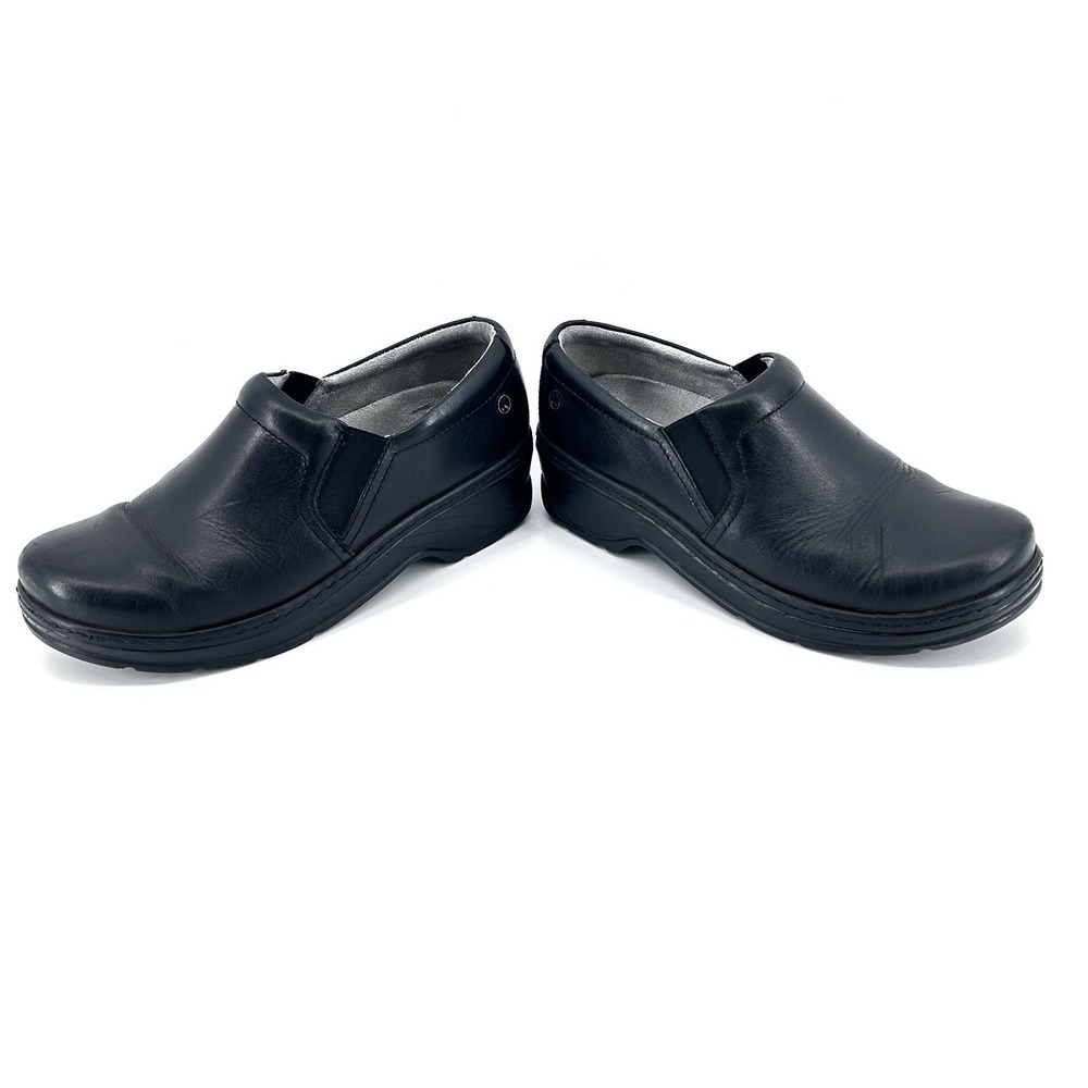 Klogs Naples Nursing Clogs Womens 10 Black Leather Slip Resistant Work Shoes - Picture 6 of 8